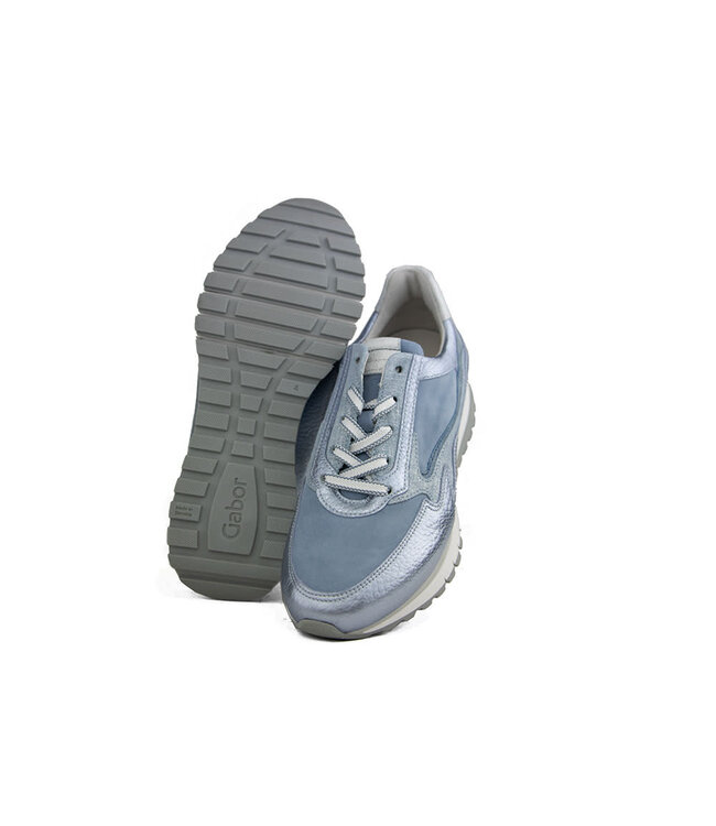 Gabor Sneaker Azur Blue Bianco Metal