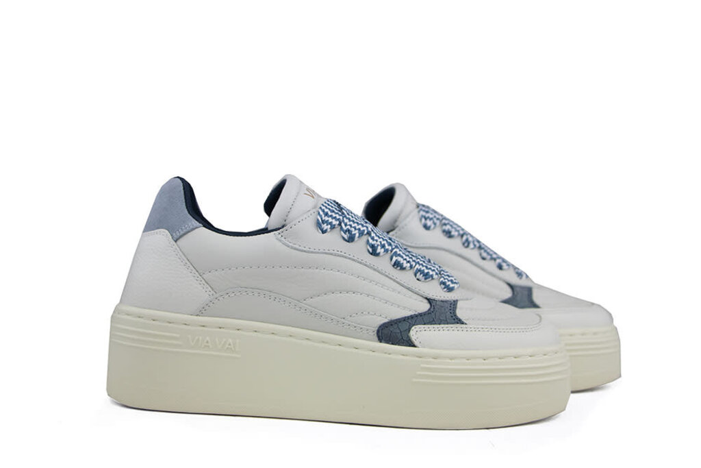Via Vai Via Vai Sneaker Isa Josie Vitello Combi Sky