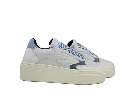 Via Vai Via Vai Sneaker Isa Josie Vitello Combi Sky Via Vai Via Vai Sneaker Isa Josie Vitello Combi Sky