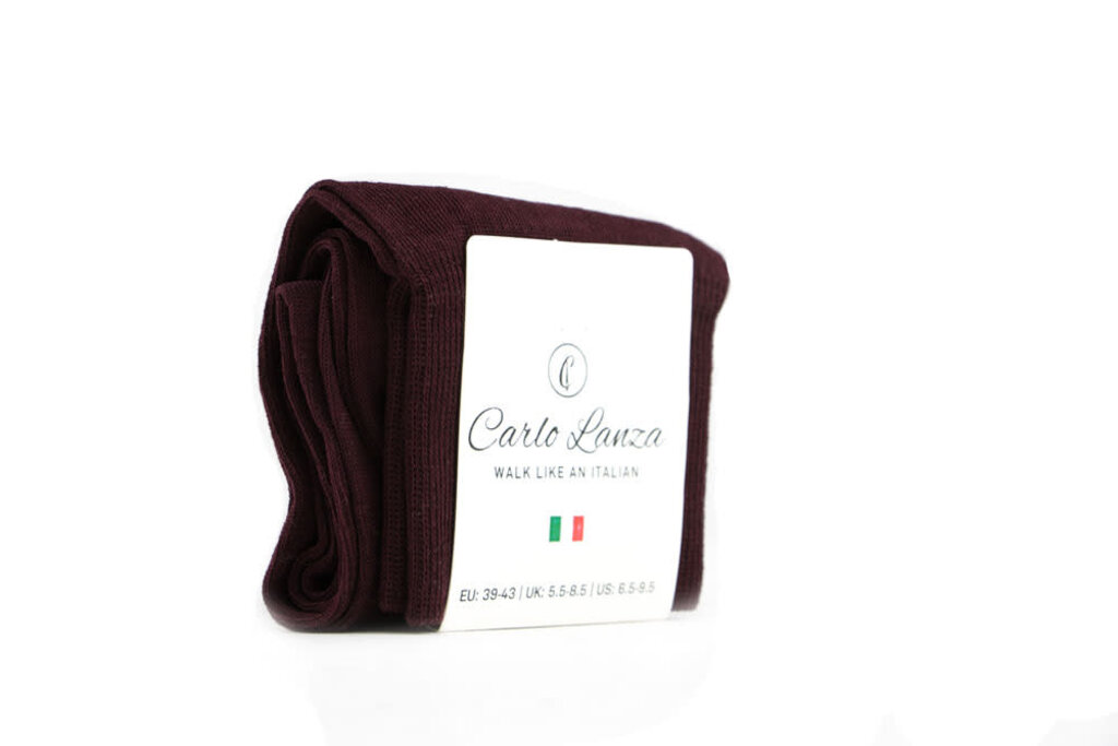 Carlo Lanza Carlo Lanza Socke Bordeauxrood