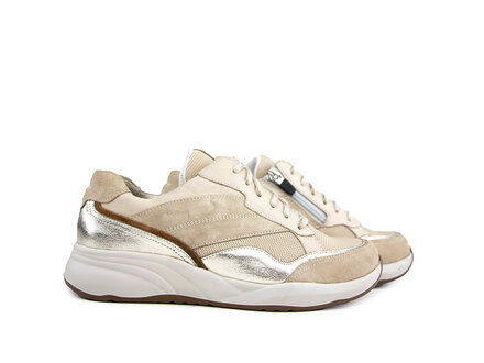 Durea Durea Sneaker L.Taupe Platino Taupe Cognac H Durea Durea Sneaker L.Taupe Platino Taupe Cognac H
