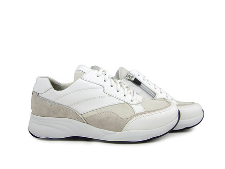 Durea Durea Sneaker Wit Mat Zilver H Durea Durea Sneaker Wit Mat Zilver H