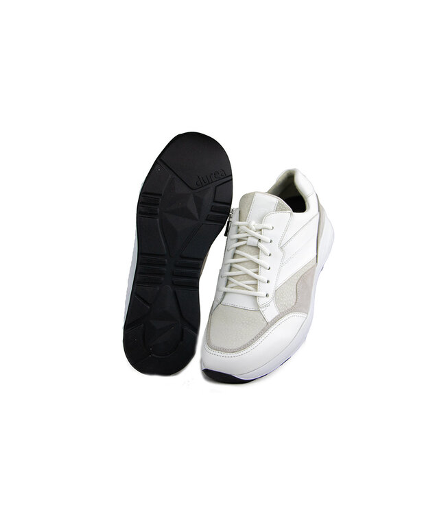 Durea Sneaker Wit Mat Zilver