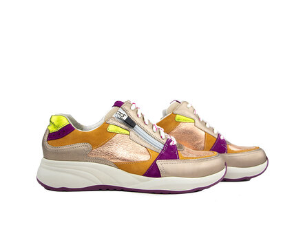 Durea Durea Sneaker Torrone Oranje Rame Violet H Durea Durea Sneaker Torrone Oranje Rame Violet H