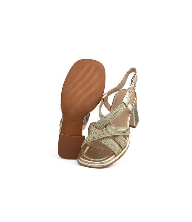 Regarde le Ciel Regarde le Ciel Sandaal Perla String  Antares Gold