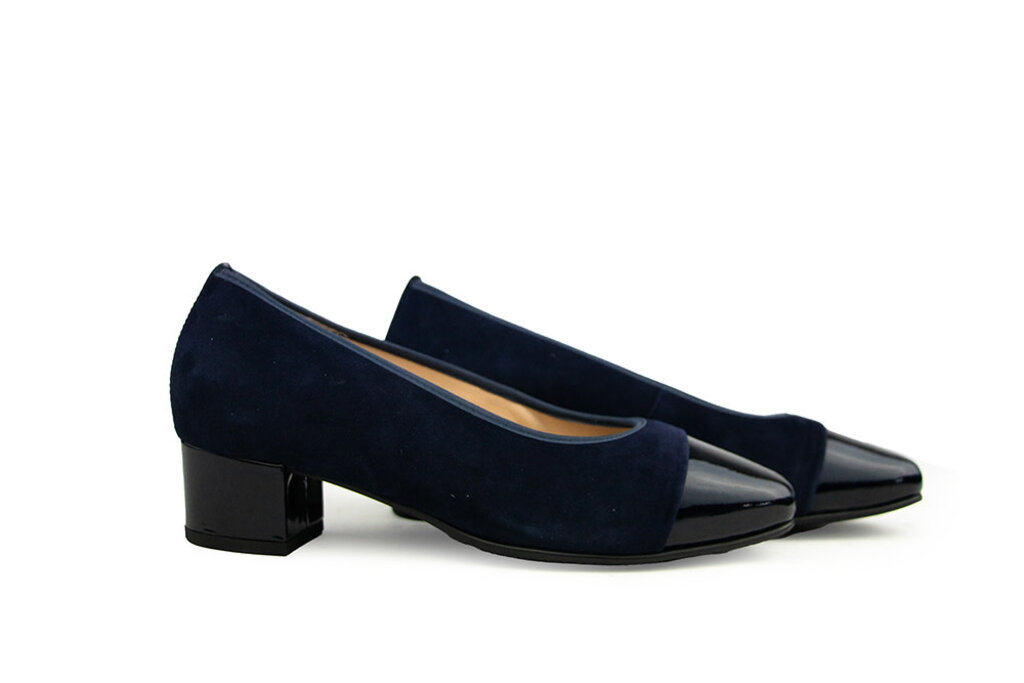 Hassia Hassia Pump Blue Multi Suede Lak Evelyn
