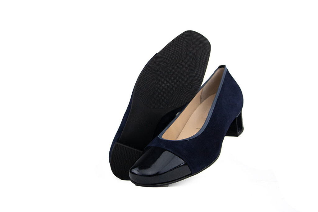 Hassia Hassia Pump Blue Multi Suede Lak Evelyn