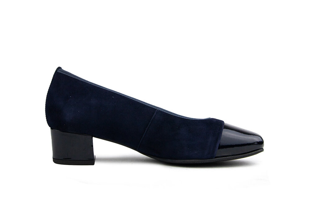 Hassia Hassia Pump Blue Multi Suede Lak Evelyn