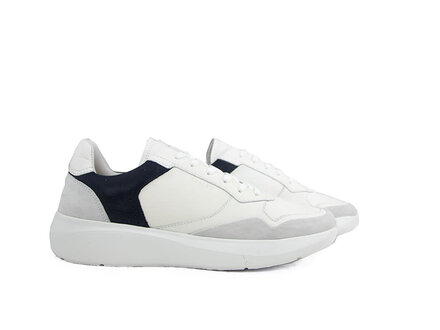 Nubikk Nubikk Rocky Road Wave White Leather Navy Nubikk Nubikk Rocky Road Wave White Leather Navy