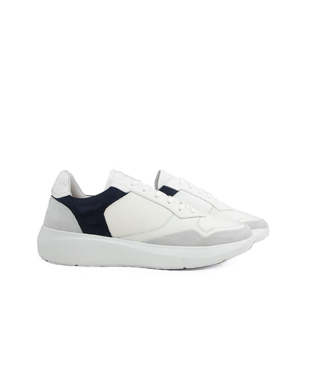 Nubikk Rocky Road Wave White Leather Navy