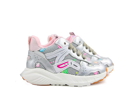 Shoesme Shoesme Light Weight Sneaker Silver Metallic