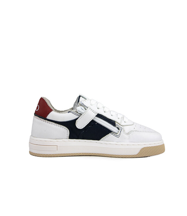 Hip Sneaker Wit Leer Combi