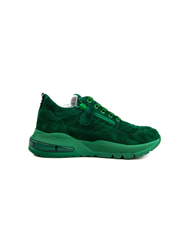 Red Rag Sneaker Green Suede