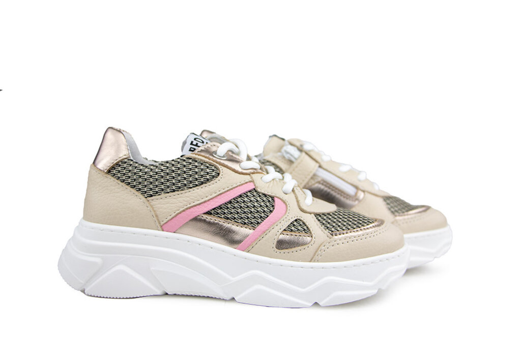 Red-Rag Red Rag Sneaker Beige Combi