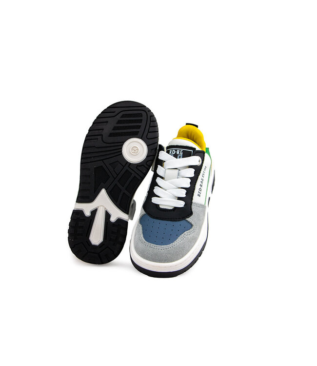 Red Rag Sneaker Grey Suede Combi