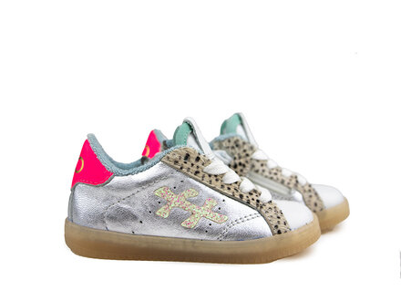 Pinocchio Pinocchio Sneaker Zilver Combi