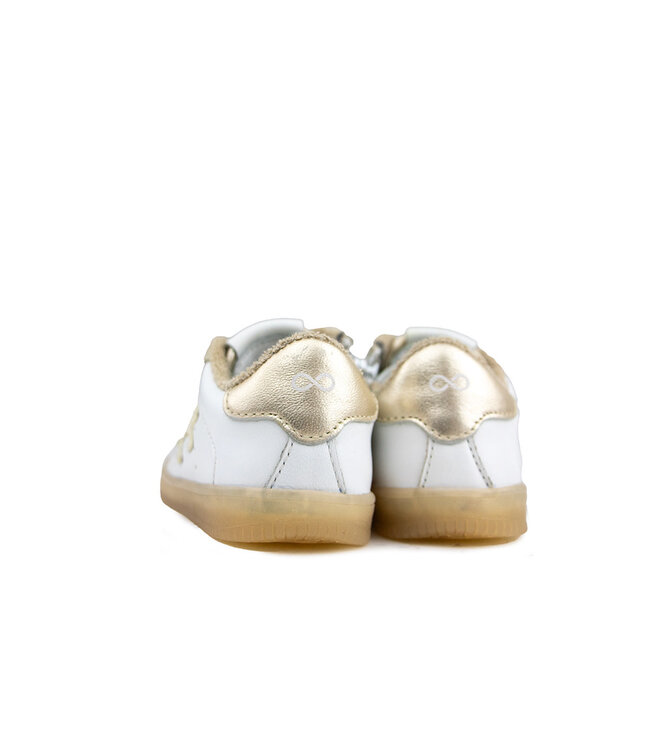 Pinocchio Sneaker Wit Beige Combi