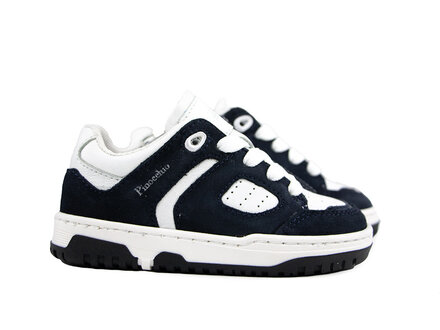 Pinocchio Pinocchio Sneaker Donkerblauw Wit Combi Pinocchio Pinocchio Sneaker Donkerblauw Wit Combi