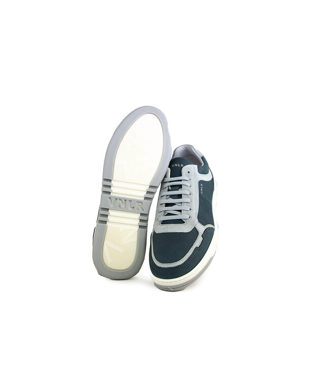 Van Lier Sneaker Miami Grijs Blauw Nubuck