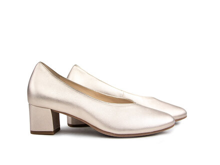 Hassia Hassia Pump Lightbronze Perlato Capri H Hassia Hassia Pump Lightbronze Perlato Capri H
