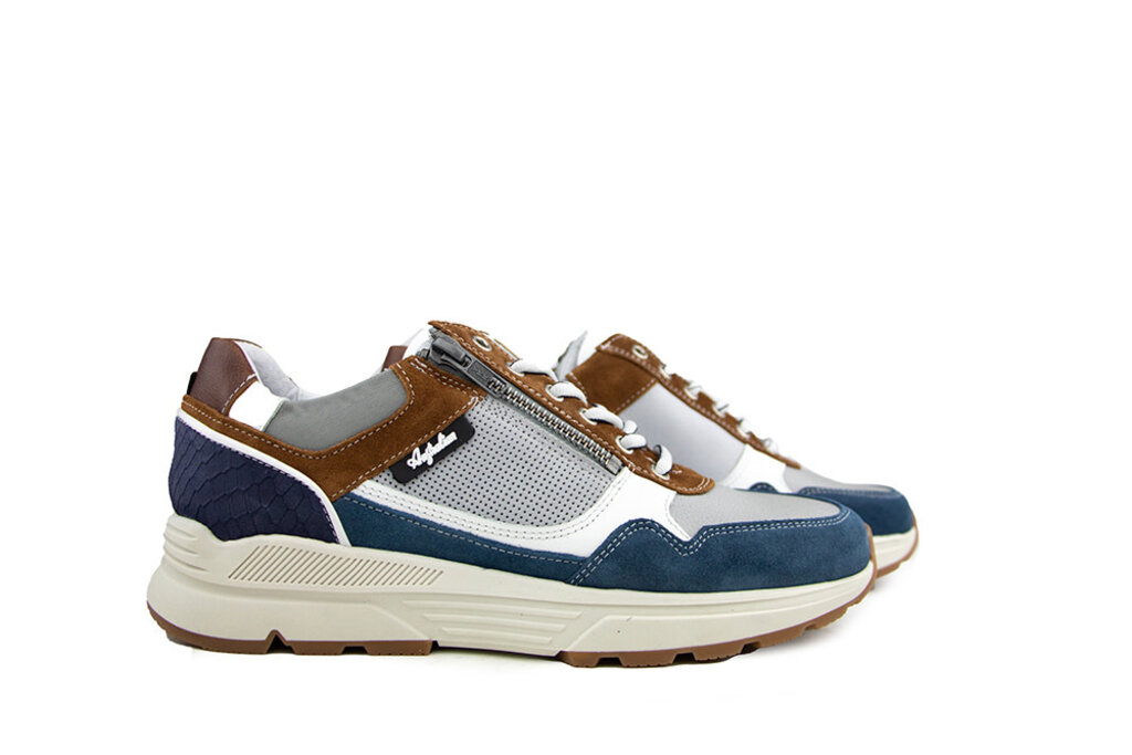 Australian Australian Sneaker Connery H Grey Blue Tan