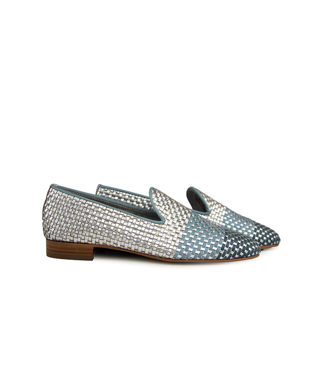 Pertini Loafer Escalera Silver Vlecht