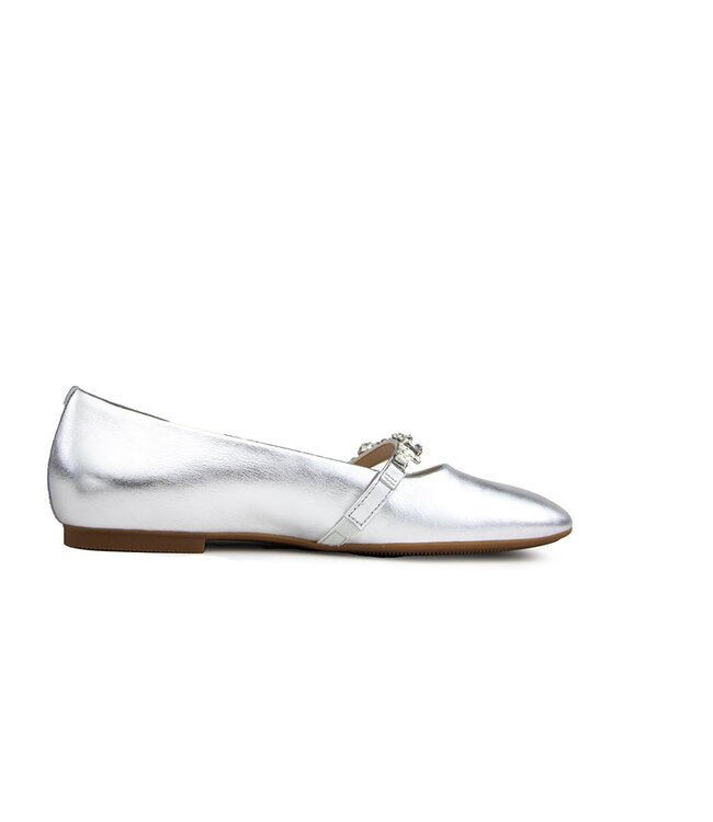 Gabor Bandschoen Shine Metallic Silber Kristal