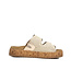 Gabor Slipper Raffia Natur Champagner
