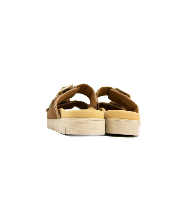Gabor Slipper Walnut Suede