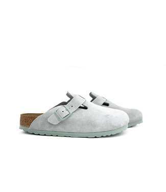 Birkenstock Birkenstock Boston Suede Pure Sage Narrow
