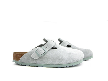 Birkenstock Birkenstock Boston Suede Pure Sage Narrow Birkenstock Birkenstock Boston Suede Pure Sage Narrow