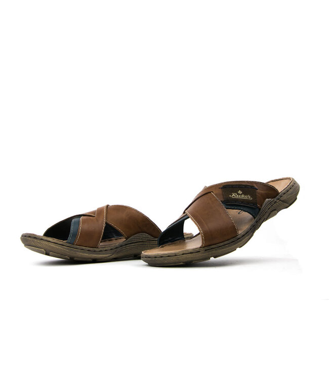 Rieker Slipper Brown Combi