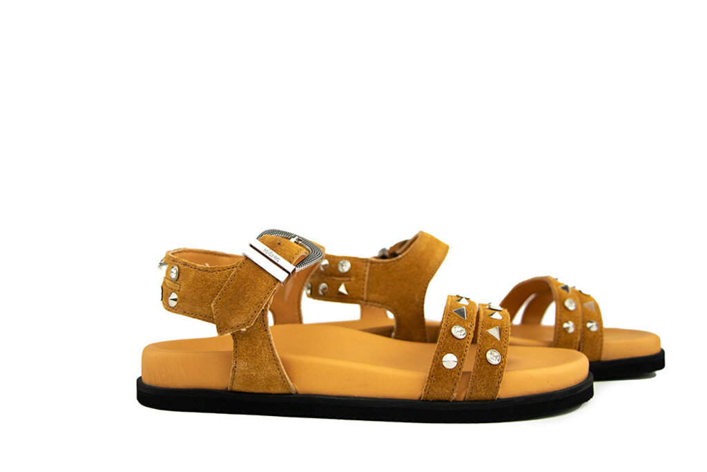 IQÔNIC IQONIC Sandaal Lyon 3 Camel Studs