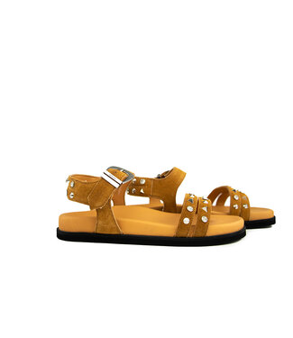 IQÔNIC IQONIC Sandaal Lyon 3 Camel Studs