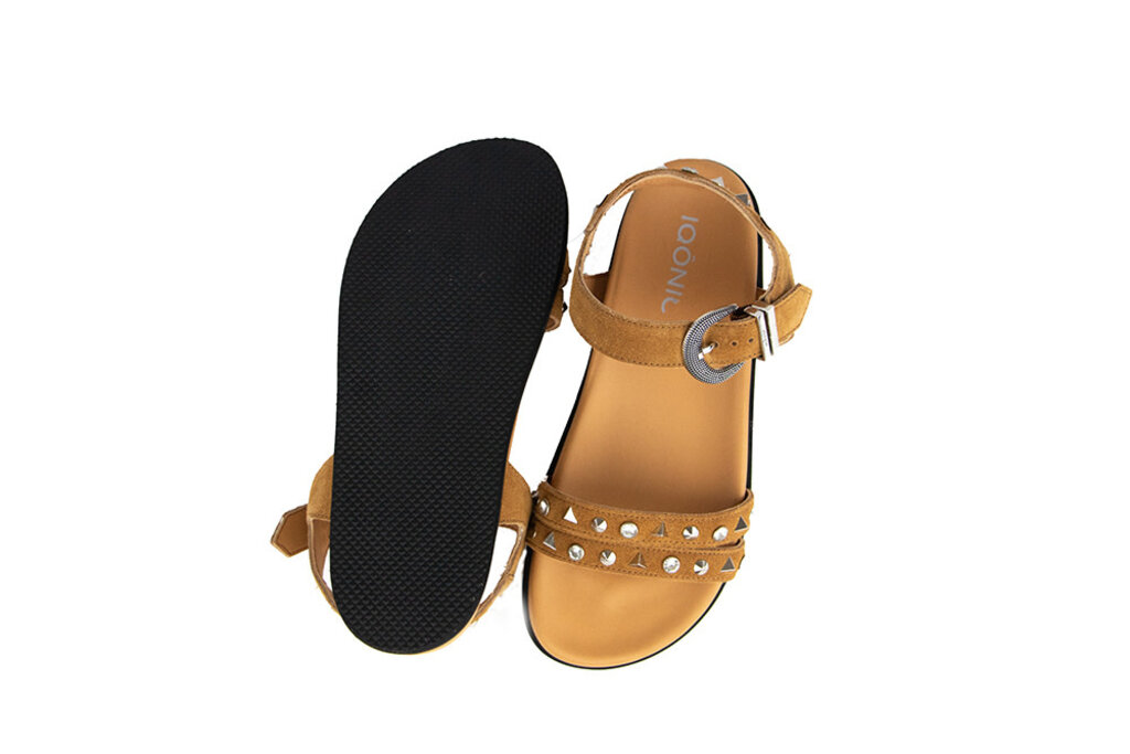 IQÔNIC IQONIC Sandaal Lyon 3 Camel Studs