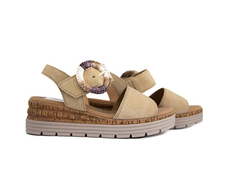 Gabor Gabor Sandaal Sand Suede Gesp G Gabor Gabor Sandaal Sand Suede Gesp G