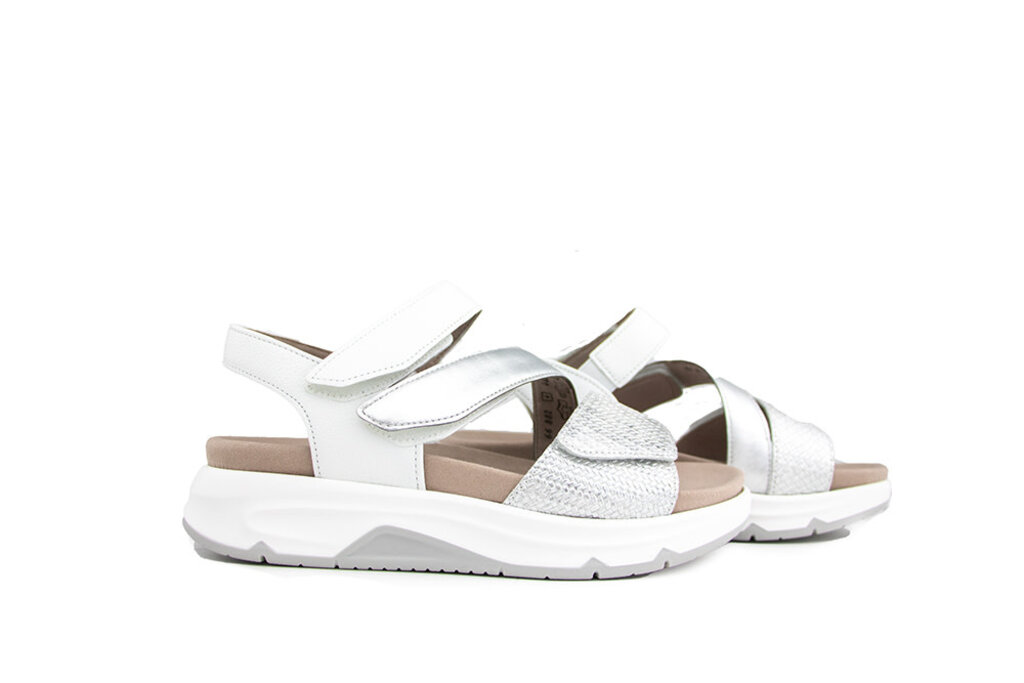 Gabor Gabor Rollingsoft Sandaal Silber Weiss