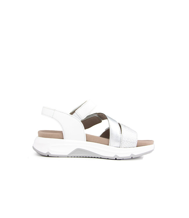 Gabor Rollingsoft Sandaal Silber Weiss