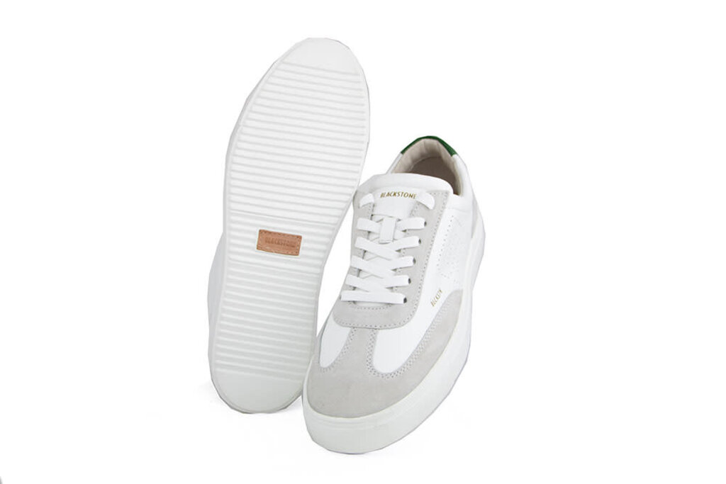 Blackstone Blackstone Sneaker Slate Harper Perf White Green