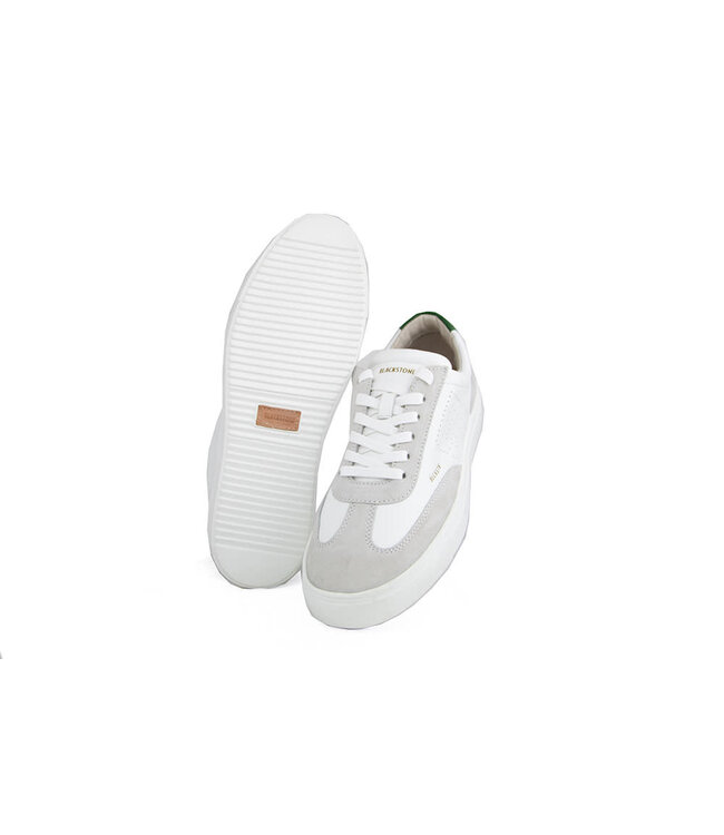 Blackstone Sneaker Slate Harper Perf White Green
