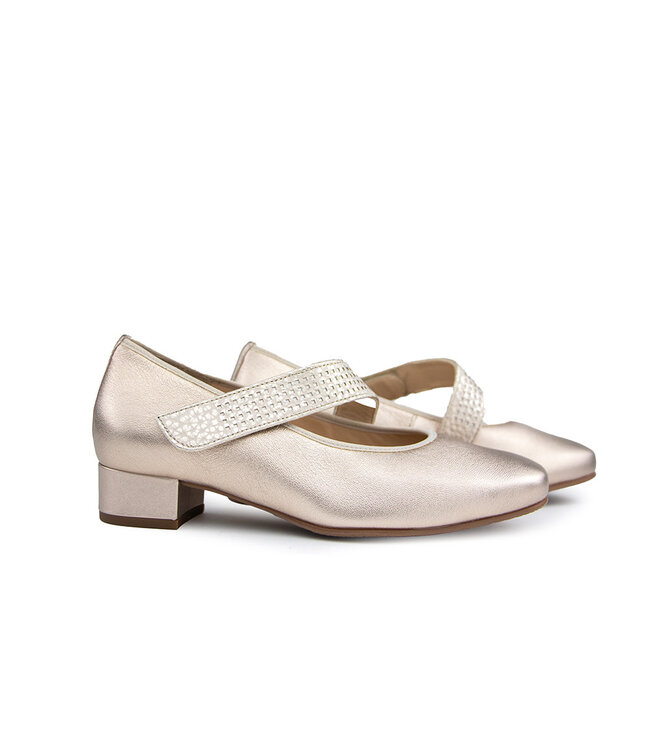 Hassia Bandschoen Lightbronze Perlato Cordoba