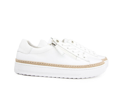 Gabor Gabor Sneaker Weiss Nappa Jute Gabor Gabor Sneaker Weiss Nappa Jute