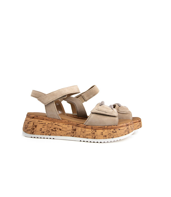 Gabor Sandaal Sand Suede Kork