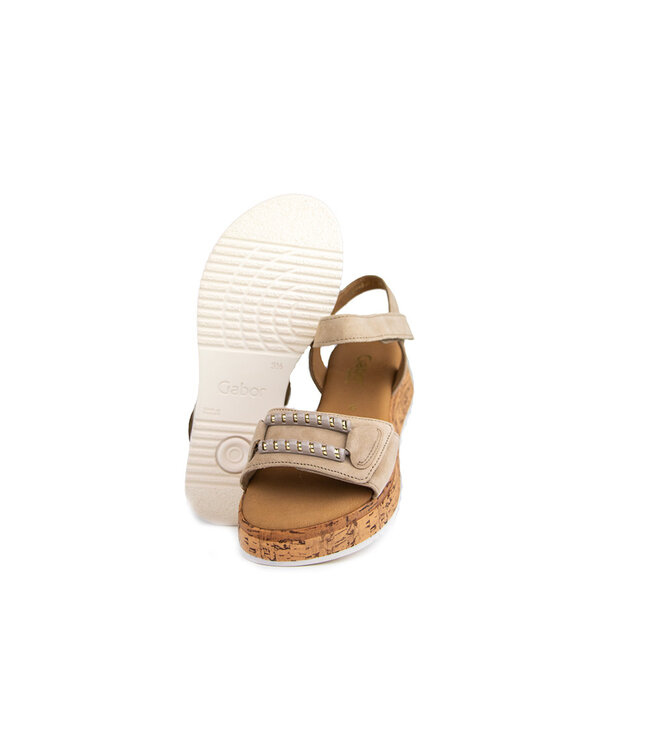 Gabor Sandaal Sand Suede Kork
