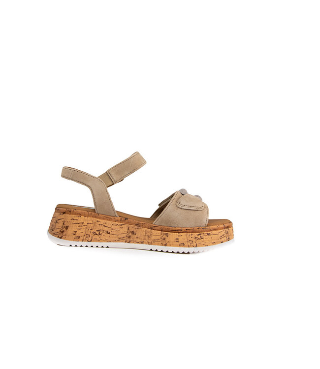 Gabor Sandaal Sand Suede Kork