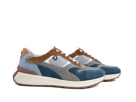 Australian Australian Sneaker Kyoto Grey Blue Combi Australian Australian Sneaker Kyoto Grey Blue Combi