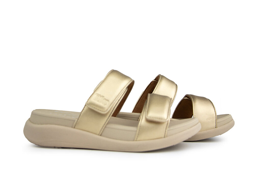 FitFlop FitFlop F-Mode Go Adjustable Flatform Platino