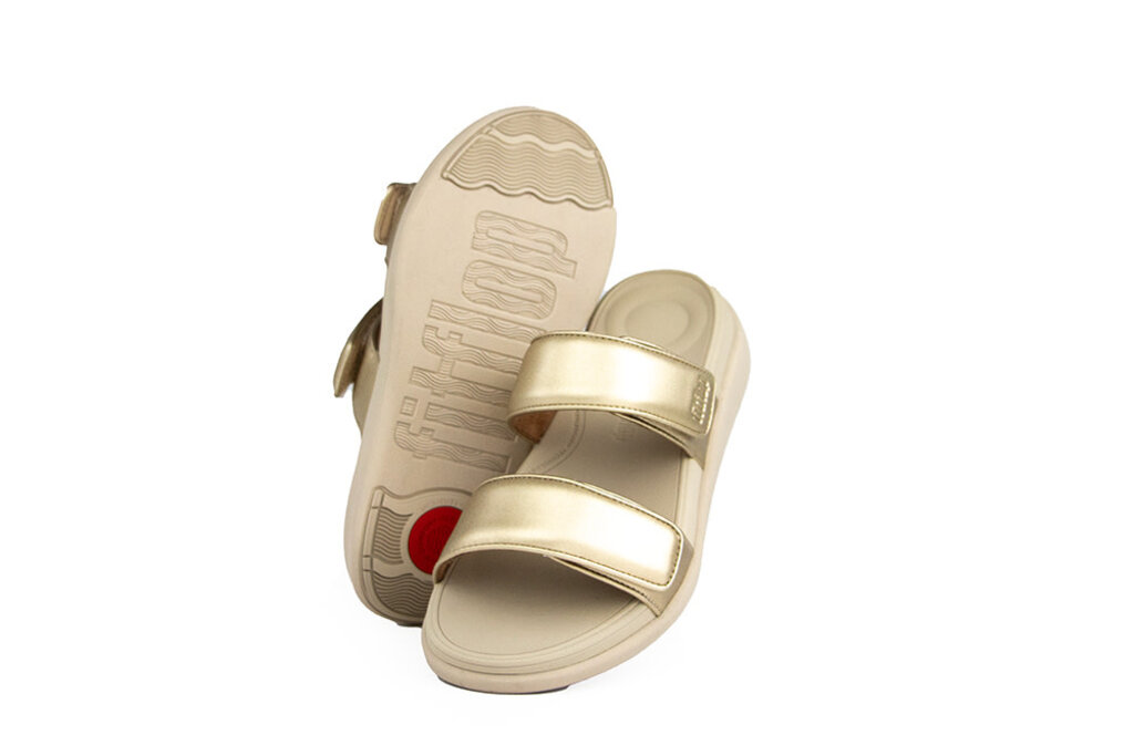 FitFlop FitFlop F-Mode Go Adjustable Flatform Platino
