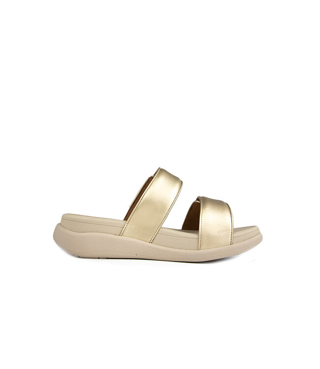 FitFlop F-Mode Go Adjustable Flatform Platino