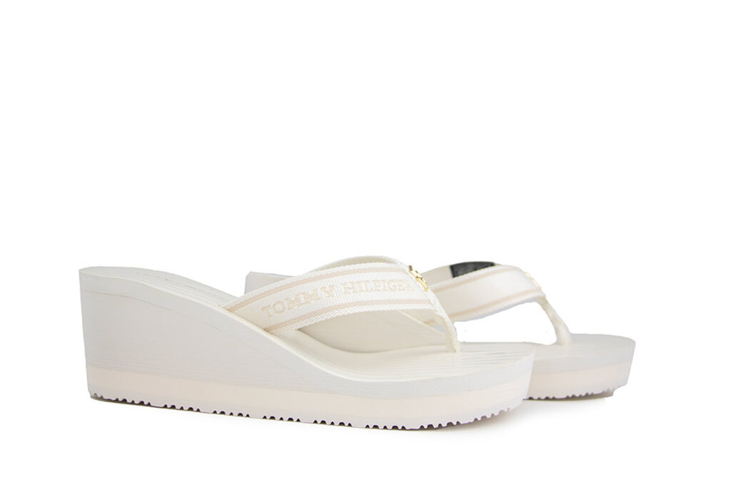 Tommy Hilfiger Tommy Hilfiger Stripes Wedge Beach Sandal Ivory